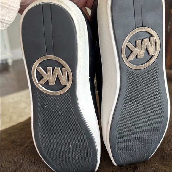 Michael Kors Black and Gold High-Top Sneakers - Picture 6 of 6